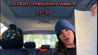 2024 NFL Predictions Week 4 [upl. by Jareb]