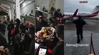 Rema receives gifts as he arrives Nairobi for His Upcoming African tour concert [upl. by Kirwin975]