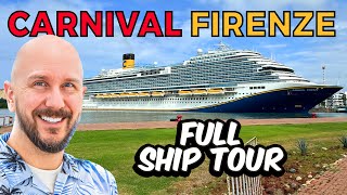 Carnival Firenze Cruise FULL Ship Tour  Mexican Riviera Adventure Puerto Vallarta Mazatlan Cabo [upl. by Truc359]