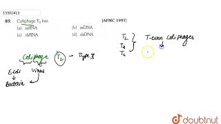 Coliphage T2 has  11  VIRUSES  BIOLOGY  ERRORLESS  Doubtnut [upl. by Lawrence]