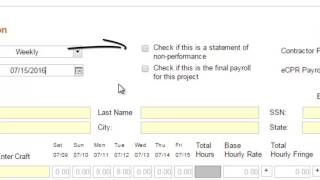 Module 2 Online Certified Payroll Reporting Entering Payroll Information  Part 1 310 [upl. by Upton958]