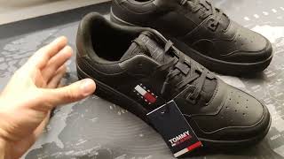 Tommy Jeans  RETRO BASKET sneakers black [upl. by Frodin]