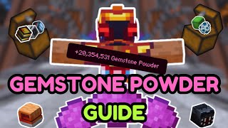 How To Get Gemstone Powder After Mining v4  Hypixel Skyblock [upl. by Aerdno738]