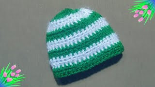 TOPI BANANE KA BAHOT HI ASAN TARIKA  very easy and simple crochet cap for beginners  WOOLEN HAT [upl. by Consolata]