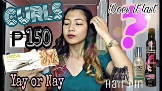 NOVA 2in1 Hair Curler amp Straightener review  Affordable hair curler  How to get curls [upl. by Lertnom]