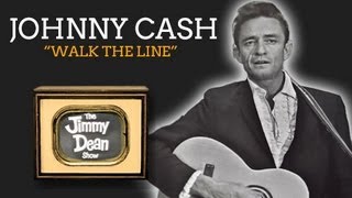 JOHNNY CASH  WALK THE LINE LIVE ON THE JIMMY DEAN SHOW 1964 [upl. by Ibocaj]