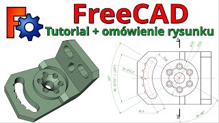 276 FreeCAD  podstawy modelowania 3D  Rysunek techniczny  przekrój  omówienie [upl. by Flossie]