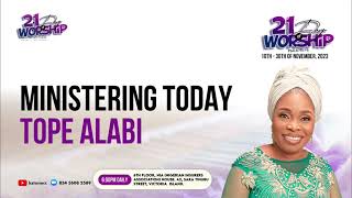 TOPE ALABI LIVE AT THE 21 DAYS OF WORSHIP 2023 [upl. by Nihcas]