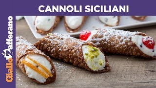 CANNOLI SICILIANI RICETTA ORIGINALE [upl. by Rodablas]