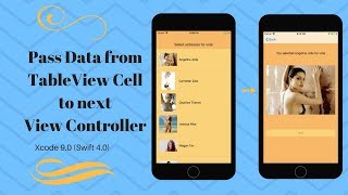 Pass data from tableView Cell to another view controller Xcode 90 Swift 40 [upl. by Ocicnarf254]