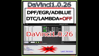 DaVinci 1026 Last Version 2021  EGRDPFADBLUEDTC OFF [upl. by Cathe]