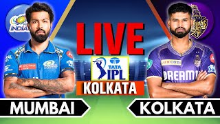 IPL 2024 Live KKR vs MI Match 60  IPL Live Score amp Commentary  Kolkata vs Mumbai Live Match [upl. by Bonucci668]