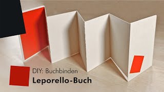 DIY Buchbinden – Leporello [upl. by Anibas721]