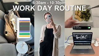 MY 95 WORK DAY ROUTINE  how I stay consistent with healthy habits and routines [upl. by Ssenav]