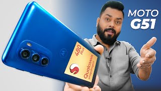 moto G51 Unboxing amp First Impressions⚡World’s First Smartphone With SD 480 14999 [upl. by Aivat33]