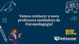 BOASVINDAS DA PROFESSORA MEDIADORA MARIA CAROLINA [upl. by Llednew]