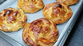 recette de Brioche👌feuilletees doux et extra moelleuse et facile à réaliser [upl. by Ecam]