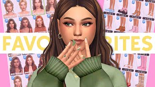 Creating sims using ONLY my FAVORITE CC  Sims 4 CAS with links 🩷 [upl. by Arbmat]