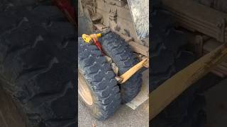 Truck life Stone removing from tyre trucks atrangicarkur trucklife ytshort shorts diwali [upl. by Nivrae621]