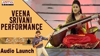 Veena Srivani Performance  Agnyaathavaasi Audio Launch  Pawan Kalyan  Trivikram  Anirudh [upl. by Lebatsirhc]