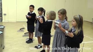 Primary Music Lesson Rhythmically Speaking 6 Preparing the Ensemble Ganza [upl. by Roch]