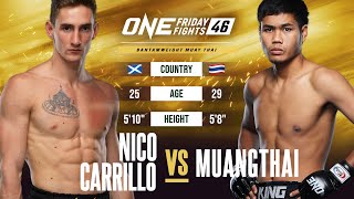 He Destroyed A Muay Thai ICON 😱 Nico Carrillo vs Muangthai [upl. by Anirahs967]