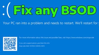 Ultimate Guide Fix Any Blue Screen Of Death BSOD On Windows 111087 [upl. by Adnil]