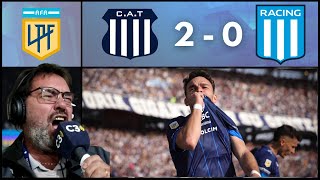 🎙⚽ TALLERES 2 RACING 0  CON 10 HOMBRES  RELATO quotBOCHAquot HOURIET [upl. by Aisined]