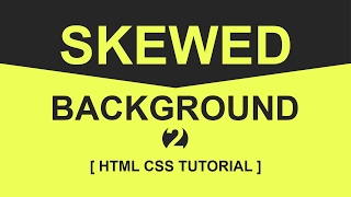 CSS Skewed Background Tutorial  2  pure css tutorials [upl. by Myo]