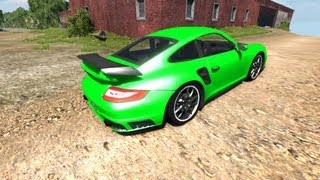 BeamNG Drive Porsche 911 GT2 v41 Crash Testing 29  Insanegaz [upl. by Kantos]