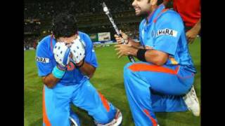 India 2011 world cup final winning moment [upl. by Yolanda]