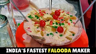 Ultimate Falooda in Mumbai  Indias Fastest Falooda Maker  Indian Street Food  Shreyash Tripathi [upl. by Burta]