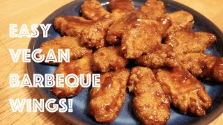 Easy Vegan Barbeque Wings [upl. by Yr]