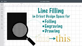 Filled In Foiling Engraving and Drawing with Cricut Design Space [upl. by Qirat]