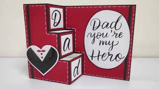 Fathers Day Cards  How To Make Fathers Day Card  Cards For Fathers Day [upl. by Eldwen]