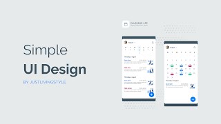 Simple Calendar UI Design [upl. by Krawczyk]