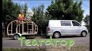 MA CARAVANE TEARDROP  Lossature en lamellé collé Ep 2 [upl. by Cyrano]