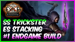 The Best Endgame Build SS Trickster ES Stacking  IMMORTAL  Path of Exile 325 Settlers of Kalguur [upl. by Harv]