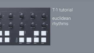 T1 euclidean rhythms [upl. by Nerral]