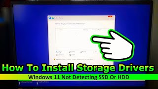 How To Install Storage Drivers – Windows 11 Not Detecting SSD or HDD [upl. by Eecyac26]