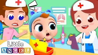 Baby Visits the Hospital  Doctor Song  Kids Songs by Little Angel [upl. by Aicnelev533]