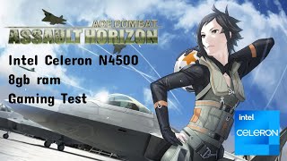 Ace Combat Assault Horizon Intel Celeron N4500 8gb ram gaming test [upl. by Tanitansy]