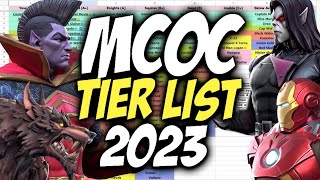 MCOC Tier List  Best Champions In Marvel Contest Of Champions  2023 [upl. by Nyrraf]