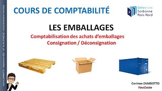 Cours de comptabilité  factures avec emballages  Consignation et déconsignation  BTSGEADCG [upl. by Alamap]