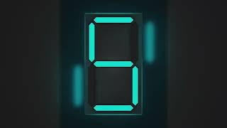 7 segment display animation v2 in blender [upl. by Suoirred790]