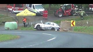 BergrallyeHillClimb MarktlStraden 2023  Best of Crash and Action  Cat Lucky Escape [upl. by Waltner]