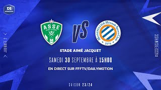 J2  AS SaintEtienne – Montpellier HSC 11 le résumé  D1 Arkema I FFF 20232024 [upl. by Celestyna]