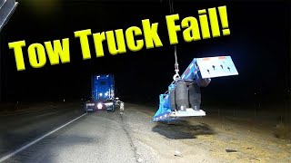 Tow Truck Falls Off Truck [upl. by Easter]