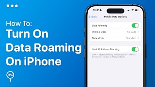 How To Turn On Data Roaming On iPhone  Easy Guide [upl. by Court]