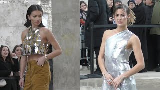 Thylane Blondeau amp Clara Berry  Défilé Rabanne Automne Hiver 20242025 à Paris  29022024 [upl. by Venator]